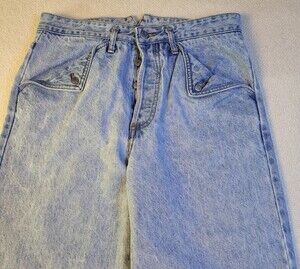 Vtg GUESS Jeans Womens Sz 3 Button Fly 30 x 26 Blue RARE 80s A GEORGES MARCIANO